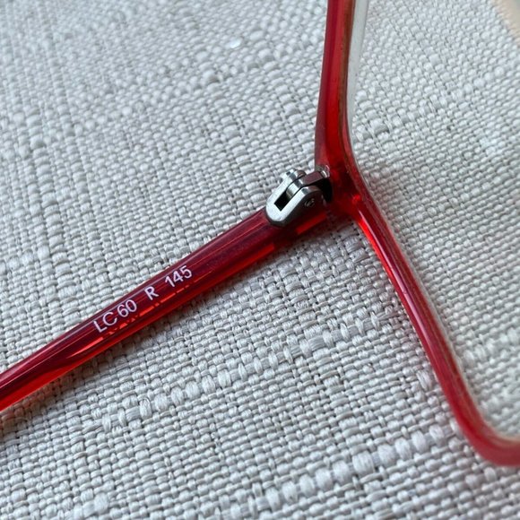 Vintage Liz Claiborne Unisex Eyeglasses Frame Red Tone LC60 R 145 Glasses - Picture 9 of 11